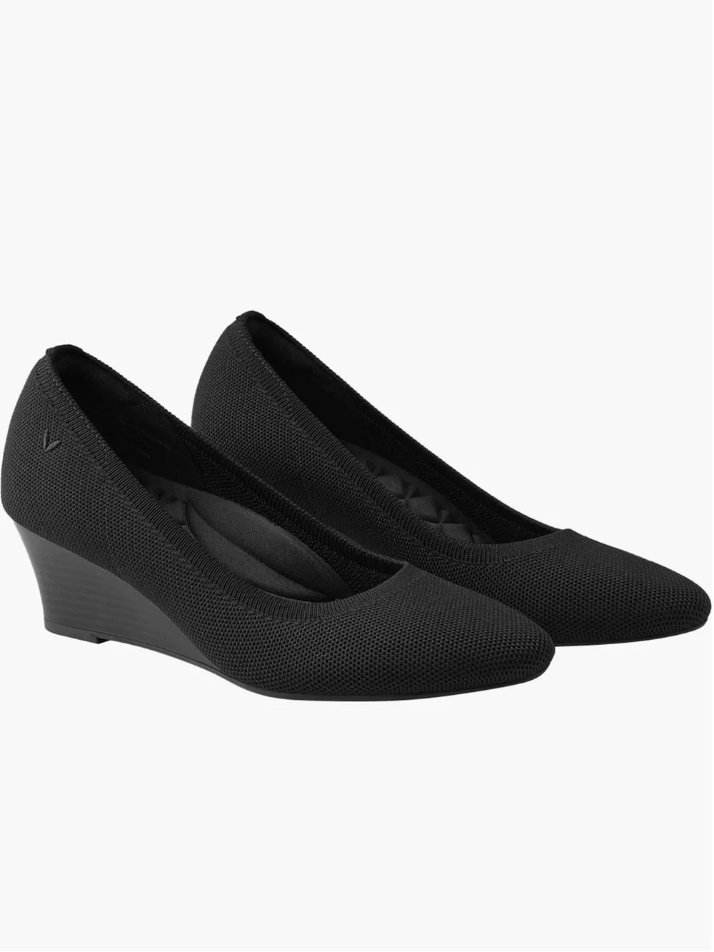 Vivaia Almond Toe Wedge Black size 43-women size 11